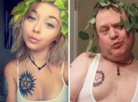 娘のインスタグラムを夜な夜なチェック。その自撮りポーズの真似して比較画像を投稿し続ける父親のいる風景