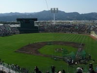 開会式が行われるKIRISHIMAサンマリンスタジアム宮崎（ja：User：Sanjoさん撮影、Wikimedia Commons