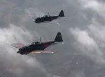 【貴重映像】「零戦」３機編隊が戦後初めて空撮されている！