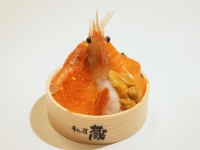 ボタン海老贅沢わっぱ飯／北海道（1400円）