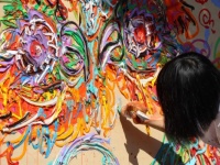 圧巻のライブペイント。「アートパラ深川」キックオフイベント開催！