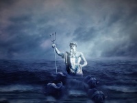 海の神「ネプチューン」の横顔が嵐の海にくっきりと浮かび上がるという奇跡！