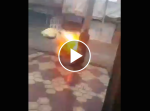 赤っ恥！　お手製の“爆弾”を投げた男性のおしりに爆風が直撃