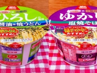 「だしひろし」と「ゆかり」のカップ麺