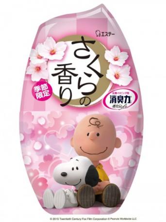 スヌーピーの3Dイラストデザインの「消臭力」7アイテム新発売。季節限定「さくらの香り」