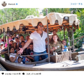 ドウェイン・ジョンソンが、ディズニー・ワールドのジャングルクルーズにサプライズ登場！