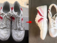 入れ歯洗浄剤がスニーカーを真っ白に！？驚きのライフハック術に世界がどよめく