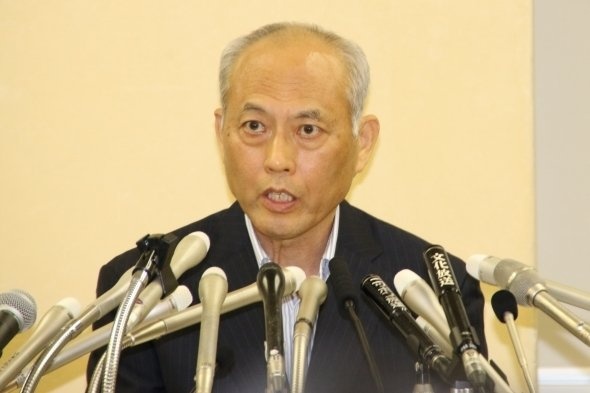 第三者の調査結果を発表する舛添都知事（6日、J-CASTニュース編集部撮影）