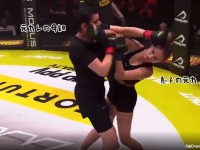 因縁の対決。息子の元カノを総合格闘技の試合でノックアウトした母親