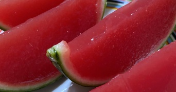 スイカなのに、ぷるぷる食感！？　不思議な〝種なしスイカ〟に4.4万人興奮「すっすげ」「おもしろーい！」