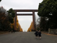 冬のある日の靖国神社