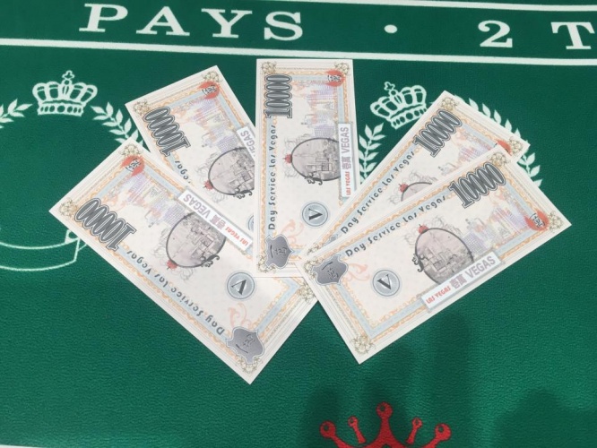 施設内通貨「ベガス」（日本シニアライフ提供）