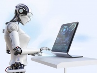 公務員ロボットが階段から落ちて機能停止。仕事のし過ぎによる自滅の疑いも