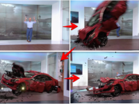 電線が倒れて自動車が飛んで来ただとぅ！？MR（複合現実）を導入した天気予報がパニック映画みたいなことに...