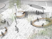 最優秀賞「Lean on Nature」（画像提供：神戸市住宅都市局都心三宮再整備課）