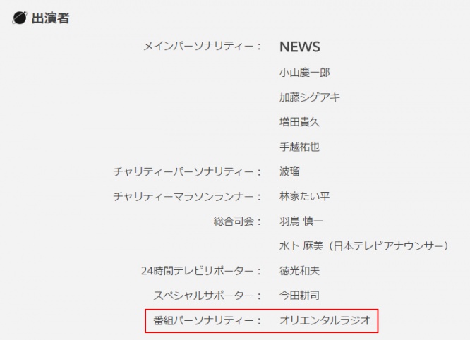 番組パーソナリティから削除