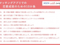 あなたは出来てる？　マッチングアプリでの恋愛成就のための10か条