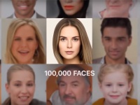 AIが作ったこの世に存在しないけどすごくリアルな顔画像がフリー素材に。10万枚の顔写真が無料で自由に使用できる。