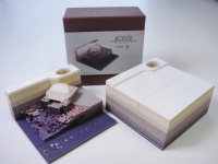 使っていくと精巧な立体模型が現れる！日本発のメモ帳「オモシロイ・ブロック」に世界が驚愕、瞬殺完売で再販待ち