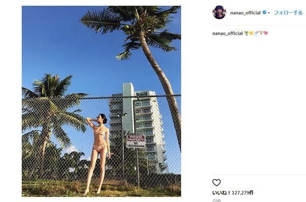 インスタグラム：菜々緒(@nanao_official)より