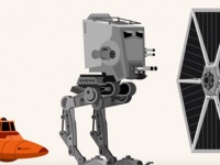 スター・ウォーズ トリロジーに出てきた48の乗り物、キャラクターの大きさを比較したアニメーション