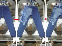 かつて、ダメージジーンズを作るのは肉体労働だったけど、レーザー技術の開発によりあっという間にできるようになった。