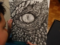 緻密で繊細！解剖学的に正しい動物の絵を描く15歳の少年