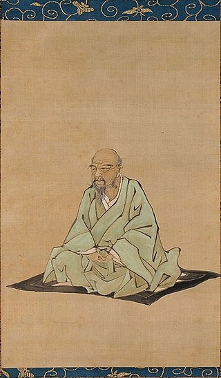 伊藤若冲像(相国寺蔵）画：久保田米僊