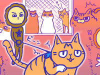 アレな生態系日常漫画「いぶかればいぶかろう」第35回：室内飼いの猫たちをお散歩させた時の反応