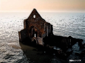 海に沈んだ伝説の「北海のアトランティス」の教会が600年ぶりに発見される