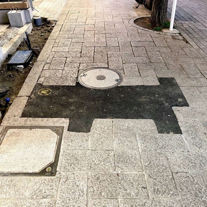 これが1匹目の「地面の犬」（画像提供はカナイガ（＠shiragaigarashi）さん）