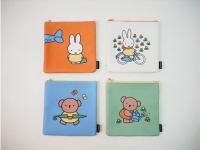 くすみカラーがかわいい！　ミッフィー＆ボリス、“絵本の世界観そのまま”なポーチ＆ミラー発売