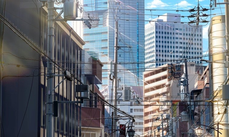 これ、写真じゃないんですか...？ 張り巡らされた電線の一本一本まで描き込まれた「風景画」がヤバすぎる