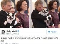 フィンランド大統領のペット犬の笑顔がとってもキュート！