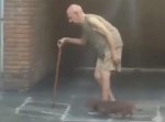 おじいさんと犬、ゆっくりの散歩は優しさでできていた