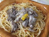 豚肉ときのこのゆず胡椒パスタ￥320
