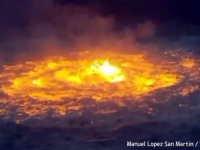 海面に出現したサウロンの目。メキシコ湾で海中パイプライン火災が発生