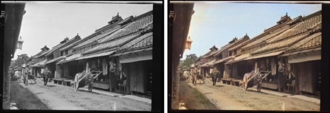 白黒写真の自動色付けサンプル