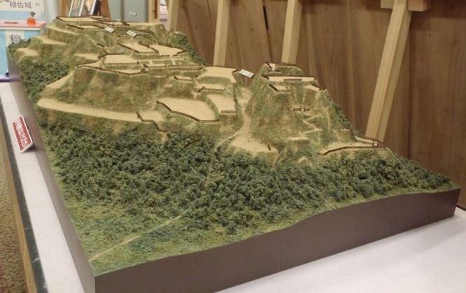 穆佐城跡の模型（画像はプレスリリースより） 