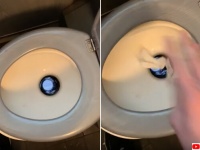 トイレの排水口を覗くとそこは線路だった。フランスの列車のトイレ構造がわかる動画