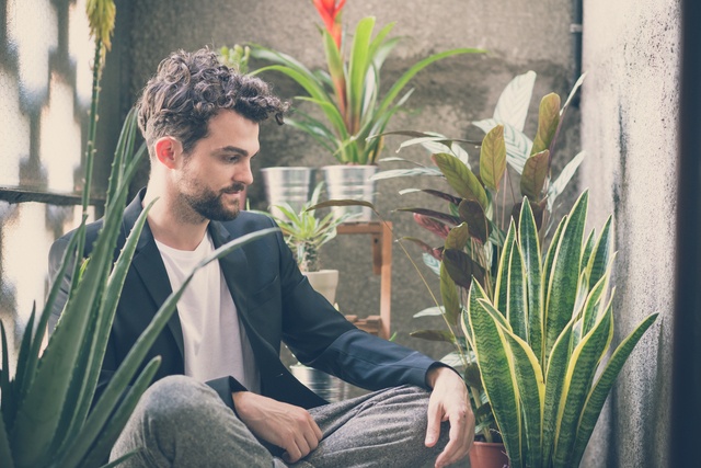 handsome hipster modern man
