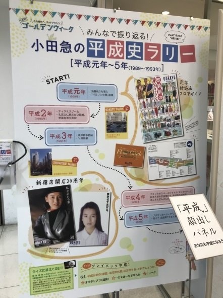 「みんなで振り返る 小田急の平成史ラリー」パネル