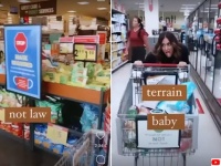 コロナは怖くないと、アメリカのスーパーでに様々なものを舐めまくる女性が出現し物議を醸す