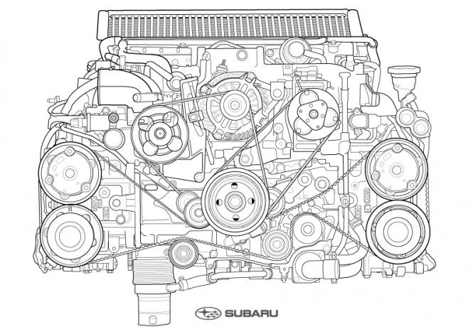 EJ20塗り絵