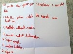 「犯人を捕まえて！」７歳の少年からサンタ宛に届いた手紙…