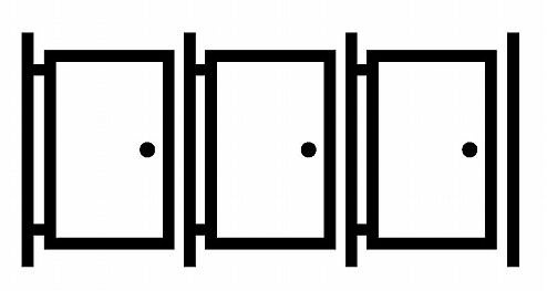 個室トイレは3つあった（画像はイメージ）