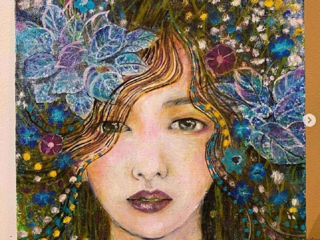 工藤静香　油彩　絵画　本物 専用】工藤静香 油絵 絵画 カモミール - メルカリ