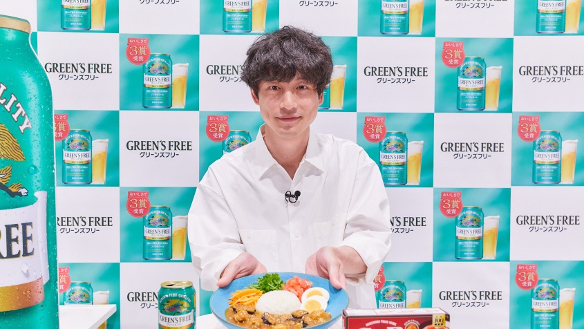 グリーンズフリー夏のキャンペーン発表会・坂口健太郎登場！　坂口は「この日差しの中でバーベキューをやってみたい」