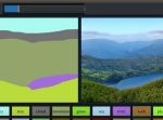 線を引くだけで川が出来る。色を認識しキレイな背景画像に仕上げる技術がすごい。
