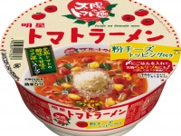 明星×『太陽のトマト麺』のコラボ企画カップめん『明星 太陽のトマト麺 トマトラーメン』が、8月3日より新発売